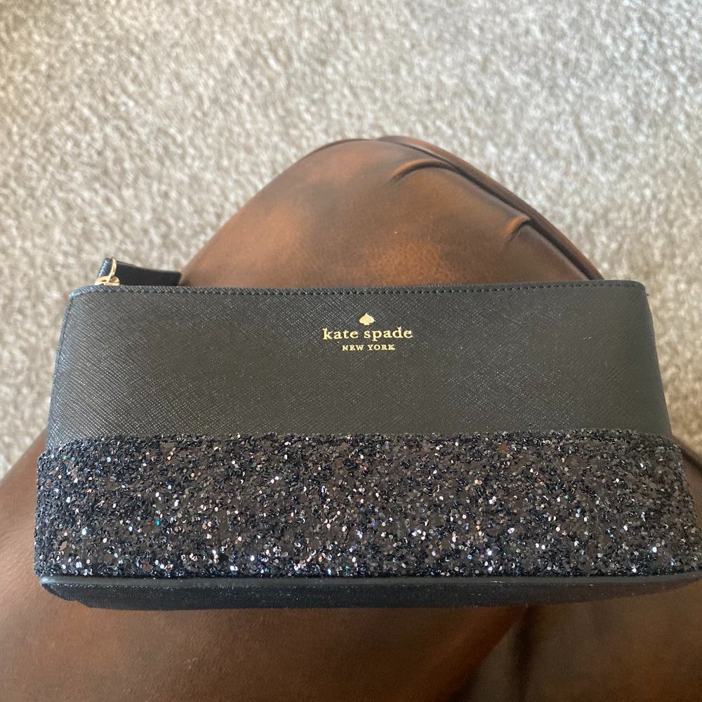 Kate Spade Glitter Makeup Bag